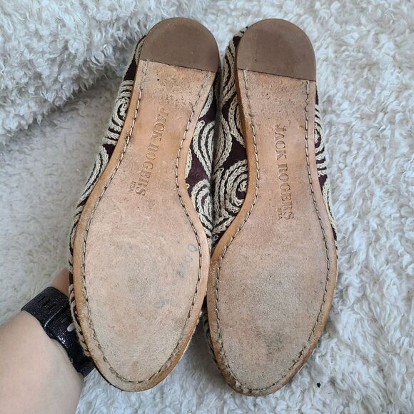 Jack Rogers Jute Rope Swirl Twist Ballet Flats - Picture 4 of 5